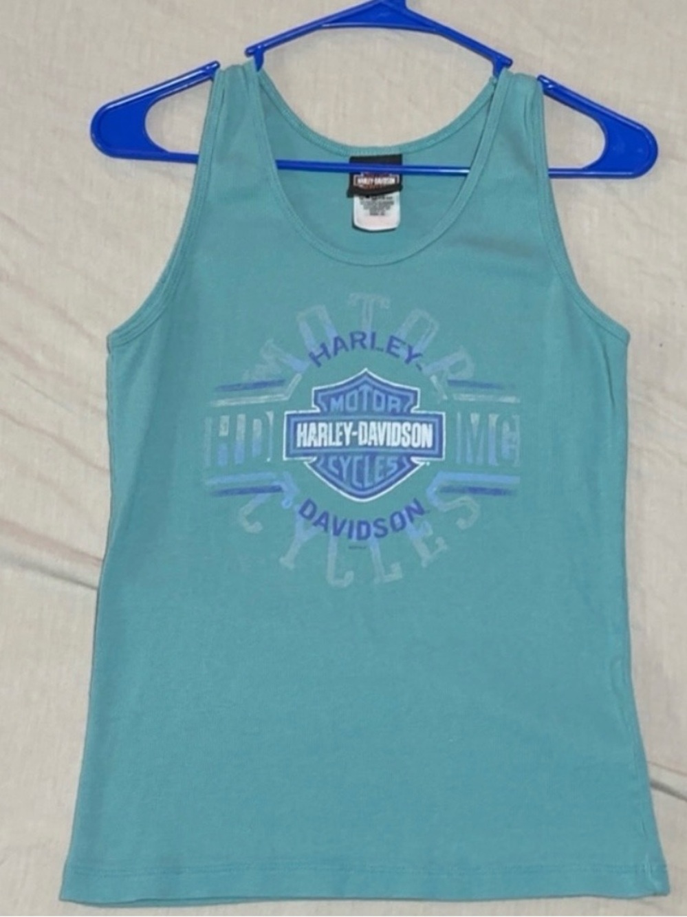 Harley-Davidson Teal Girls' Logo Tank